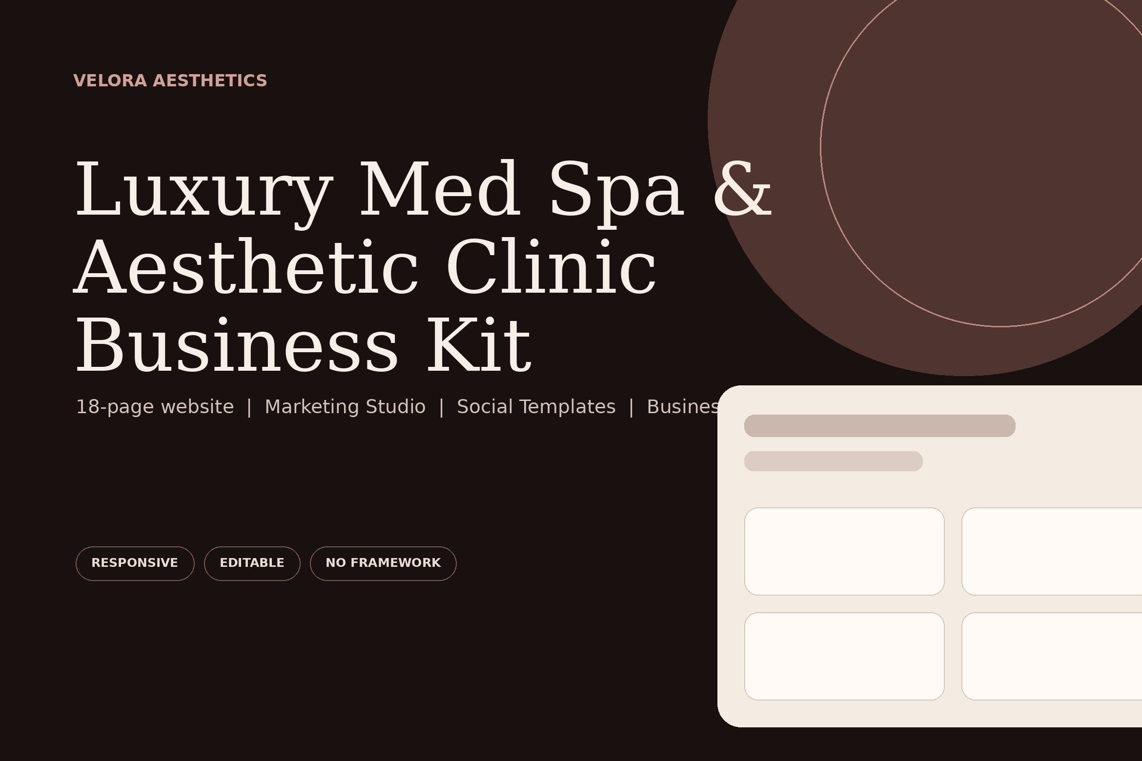 VELORA med spa kit