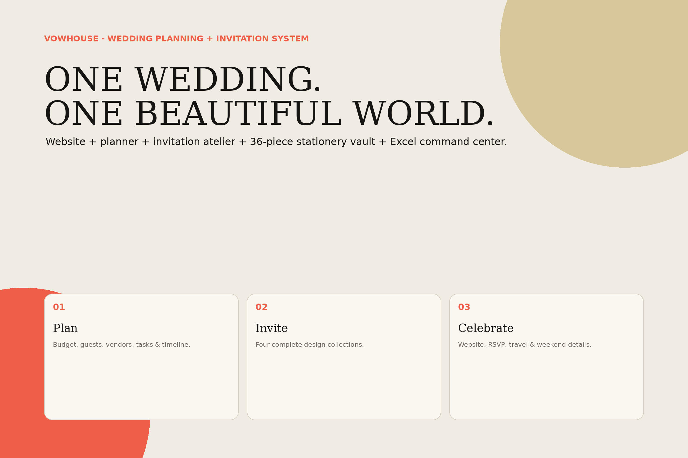 VOWHOUSE wedding system